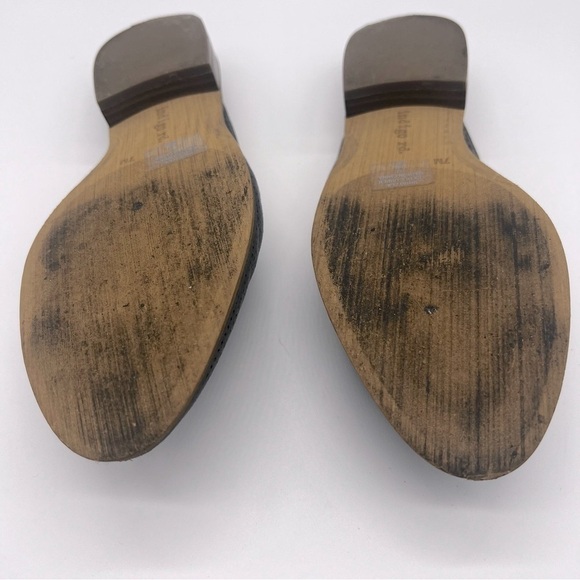 Indigo Rd. Suede Almond Toe Slip-on Mules in Blue Size 7M - Picture 4 of 5